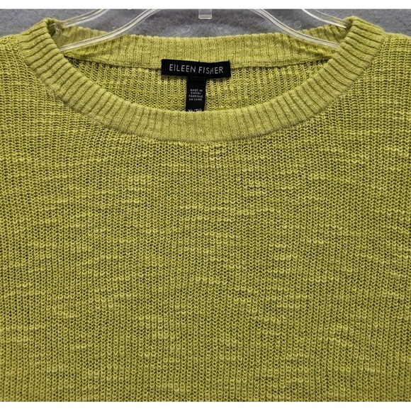 Eileen Fisher Sweaters - Eileen Fisher Knit Sweater Organic Linen/Cotton Blend Top Women's Size XL Boho